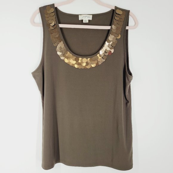 Josephine Studio Olive Green Tank - Picture 1 of 7